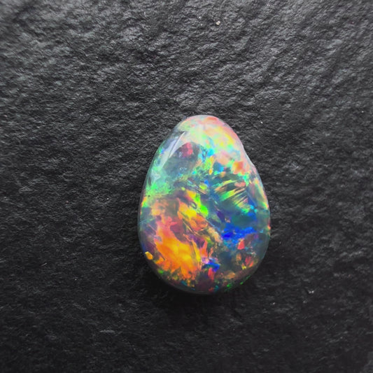 0.46ct World Class Black Opal With All The Colors