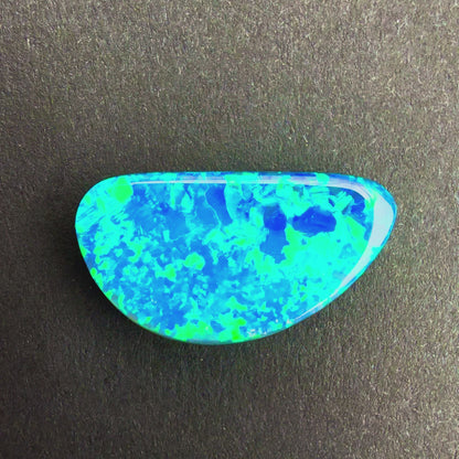 6.34cts Top Gem Black Opal With A Green Blue Play Of Color, From Lightning Ridge Australia