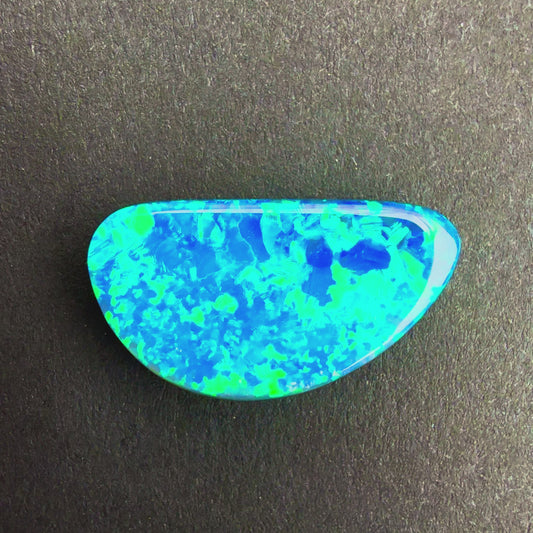 6.34cts Top Gem Black Opal With A Green Blue Play Of Color, From Lightning Ridge Australia