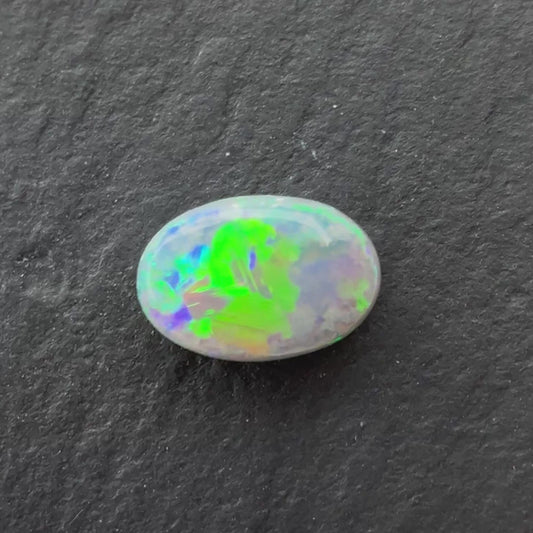 0.89ct Dark Opal With A Green, Yellow, Gold Play Of Color, From Lightning Ridge Australia