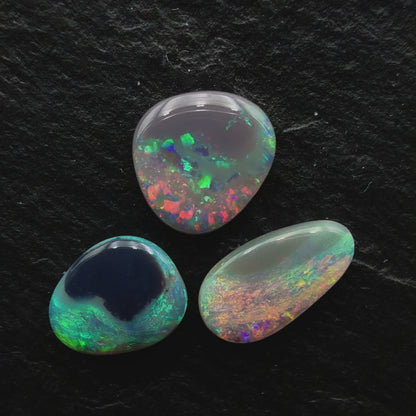 1.95ct Bundle (Price For Parcel)  Picture Stone Black Opals And Dark Opals