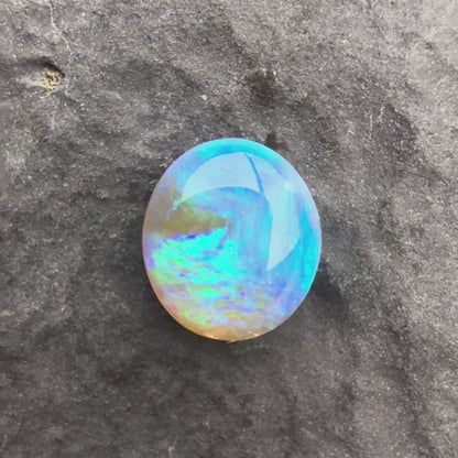 1.07cts Affordable Crystal Opal With A Green Blue Play Of Color, From Lightning Ridge Australia