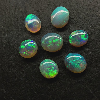 BUNDLE (price for parcel) Small Crystal Opals With Minty Green Colors