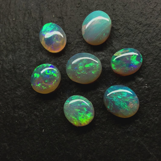 BUNDLE (price for parcel) Small Crystal Opals With Minty Green Colors