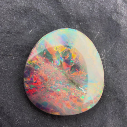 0.95cts Affordable Crystal Opal With A Red Pink Multicolor Palette