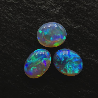 2.29ct BUNDLE (Price For Parcel) Crystal Opals With Rich Pastel Blues And Greens