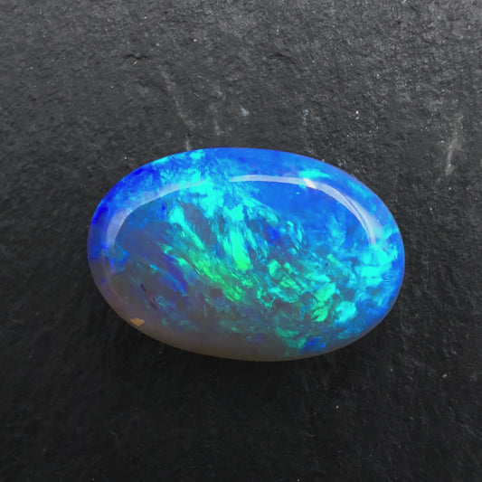 2.9ct Gem Crystal Opal With A High Dome And Great Depth of Color