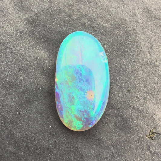 0.83cts Affordable Crystal Opal With A Blue Green Play Of Color, From Lightning Ridge Australia