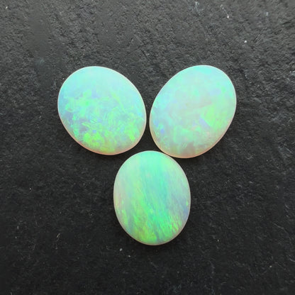 1.52ct Bundle (Price For Parcel) Matte finished opals with a soft green glow