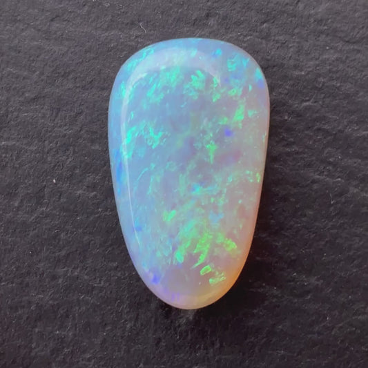 3.64ct Crystal Opal With A Green, Blue Play Of Color, From Lightning Ridge Australia