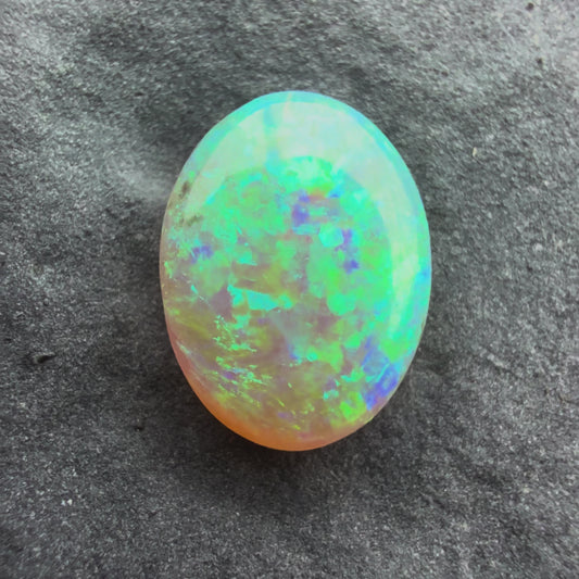 0.62cts Affordable Gem Crystal Opal With A Green Blue Pattern