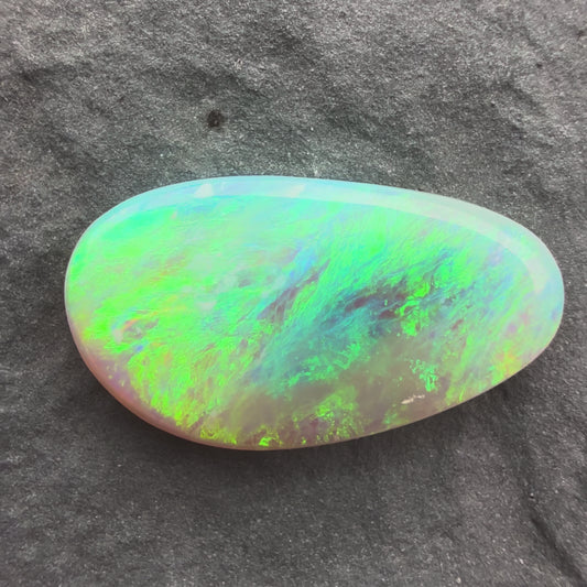 1.88cts Affordable Gem Dark Crystal Opal With A Green Blue Pattern