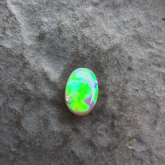6mm x 4mm Affordable Crystal Opal With Green Blue Play Of Color, From Lightning Ridge Australia