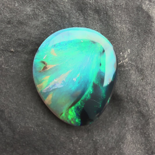 0.84cts Affordable Dark Opal With A Green Blue Palette