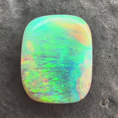 2.68cts Crystal Opal With A Green Blue Play Of Color, From Lightning Ridge Australia