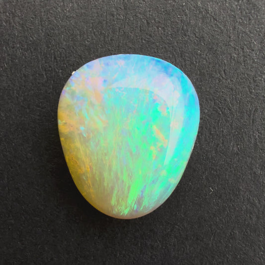 1.97cts Affordable Dark Crystal Opal With A Green Blue Play Of Color, From Lightning Ridge Australia