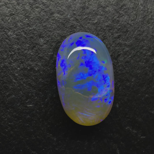 4.42ct Crystal Opal With Violet -Blue Color Palette and lots of Depth