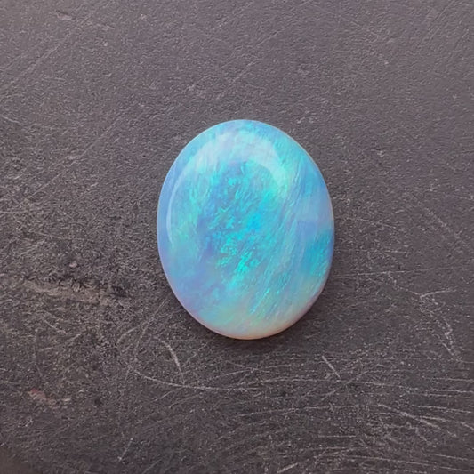 1.20ct Crystal Opal Opal With A Green, Blue Play Of Color, From Lightning Ridge Australia