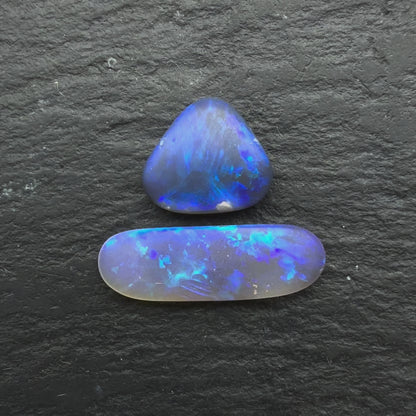 1.47ct Bundle (Price For Parcel) Matte finished opals with a soft Blue-green glow