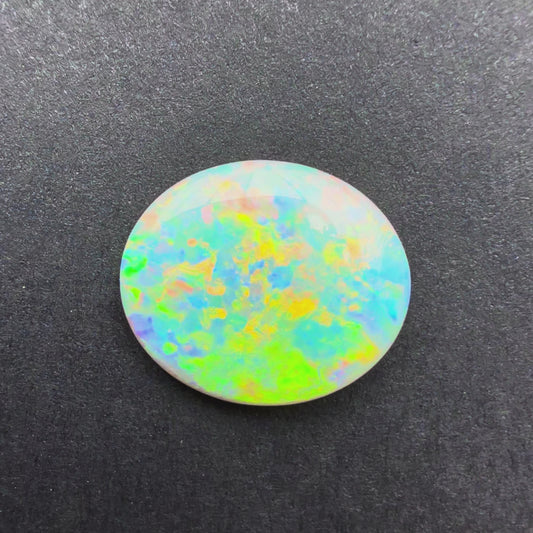 2.53cts Dark Opal With A Green Blue Play Of Color, From Lightning Ridge Australia