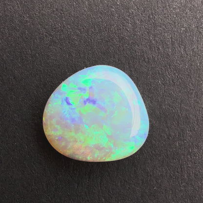 1.6cts Affordable Dark Crystal Opal With A Blue Green Multicolor Play Of Color, From Lightning Ridge Australia