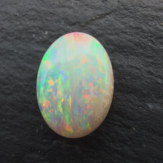 0.94cts Affordable Dark Opal With A Red Pink Multicolor Pattern
