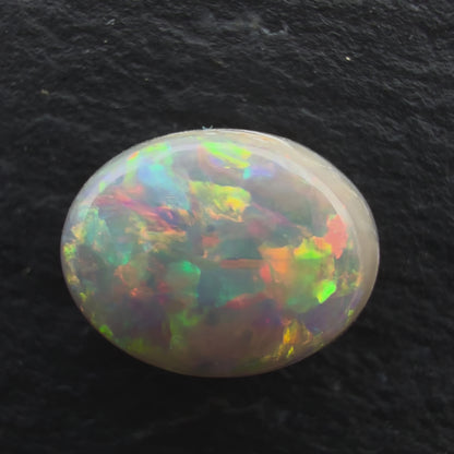 0.94cts Gem Dark Opal With A Beautiful Red Pink Multicolor Pattern