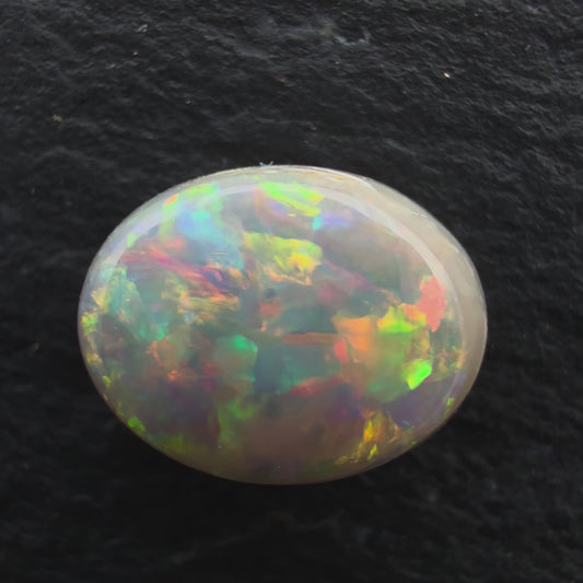 0.94cts Gem Dark Opal With A Beautiful Red Pink Multicolor Pattern