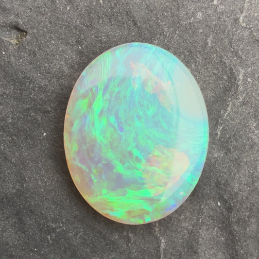 1.43cts Affordable Crystal Opal With A Green Blue Play Of Color, From Lightning Ridge Australia