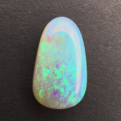 3.64cts Dark Crystal Opal With A Green Blue Play Of Color, From Lightning Ridge Australia