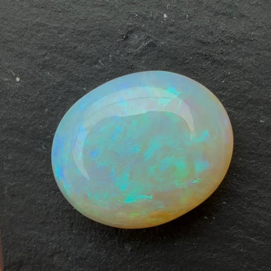 4.63cts Crystal Opal With A Green Blue Play Of Color, From Lightning Ridge Australia