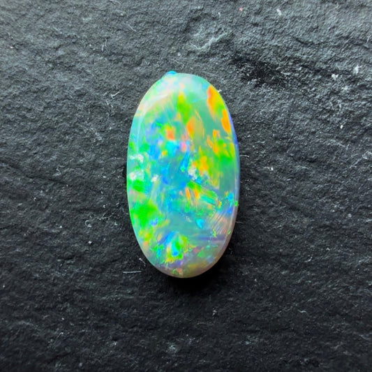 0.91cts Crystal Opal With A Red Pink Multicolor Play Of Color, From Lightning Ridge Australia
