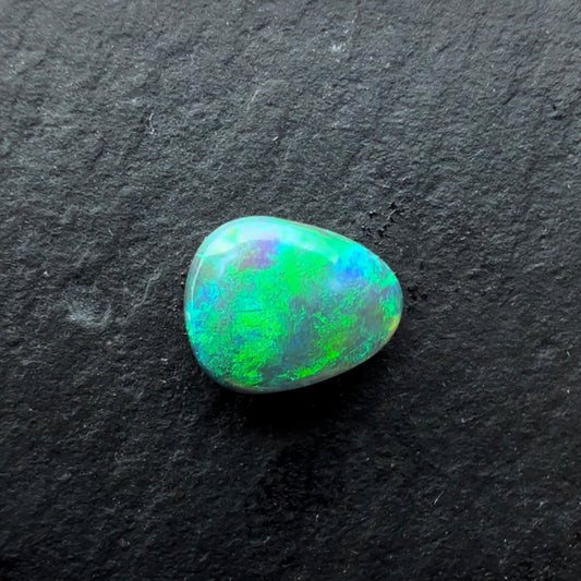 0.62cts Dark Opal With A Green, Blue Play Of Color, From Lightning Ridge Australia