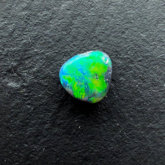 0.45cts Black Opal With A Green, Blue Play Of Color, From Lightning Ridge Australia