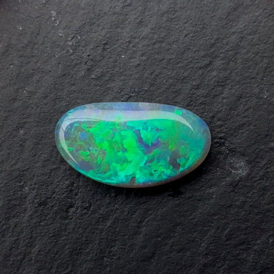 0.93cts Dark Opal With A Green, Blue Play Of Color, From Lightning Ridge Australia
