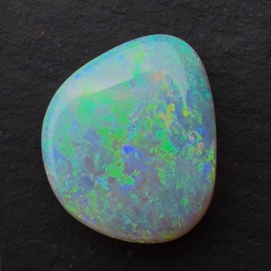 5.46ct Dark Opal With A Green, Blue Play Of Color, From Lightning Ridge Australia