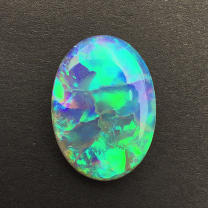 4.6cts Crystal Opal With A Green Blue Play Of Color, From Lightning Ridge Australia