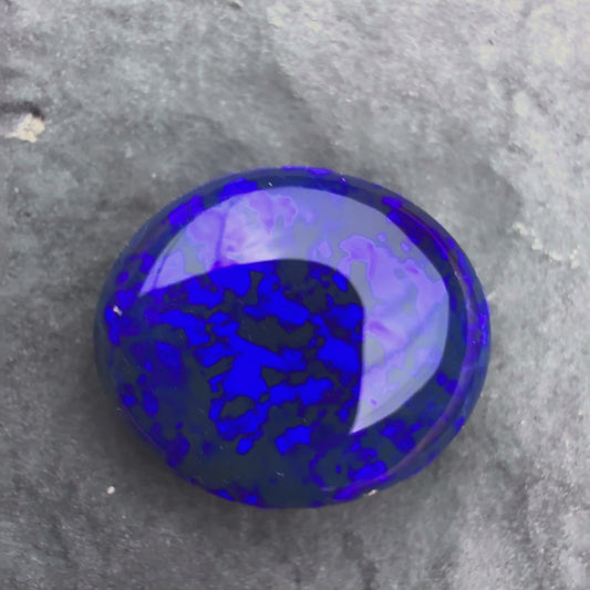 2.83cts Affordable Black Opal With A Deep Blue Palette