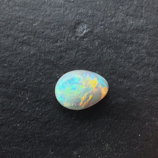 0.55cts Dark Opal With A Red, Pink Multicolor Play Of Color, From Lightning Ridge Australia