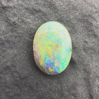 1ct Affordable Dark Opal With A Red Pink Multicolor, Play of color