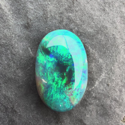 1.19cts Affordable Black Opal With A Vivid Green Blue Play Of Color, From Lightning Ridge Australia (Copy)