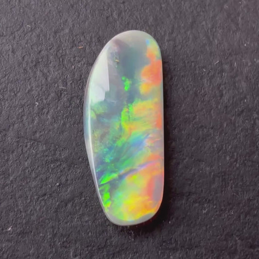 1.25cts Dark Opal With A Red, Pink Multicolor Play Of Color, From Lightning Ridge Australia