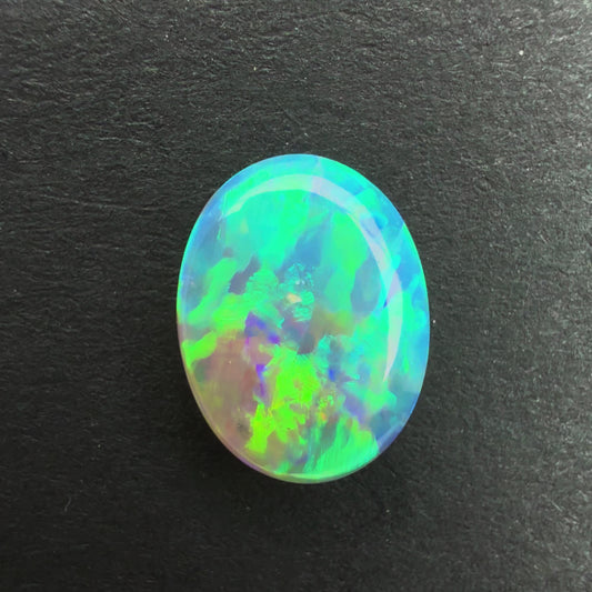 1.04cts Crystal Opal With A Green Blue Play Of Color, From Lightning Ridge Australia