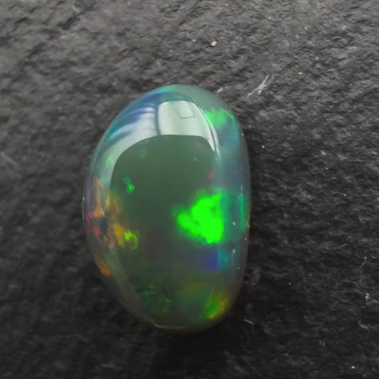 1.29ct Affordable Black Opal With Flashes Of Red And green