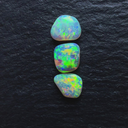 BUNDLE (price for parcel) Freeform Crystal Opals With Bright Flashes And Multiple Colors
