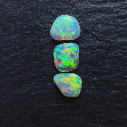 BUNDLE (price for parcel) Freeform Crystal Opals With Bright Flashes And Multiple Colors