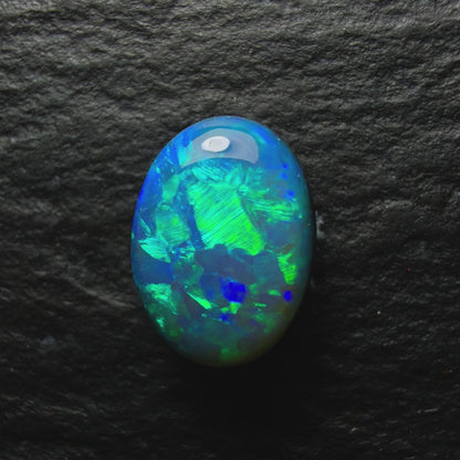 1.17ct Black Opal, This Gem Has A Lovely Minty Green Color Palette And Lots Of Depth