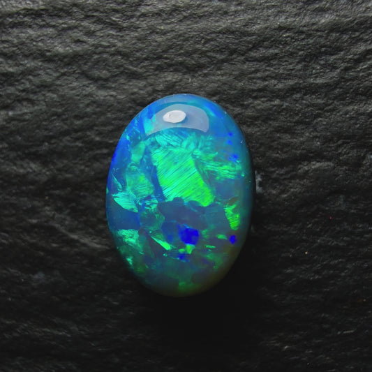 1.17ct Black Opal, This Gem Has A Lovely Minty Green Color Palette And Lots Of Depth