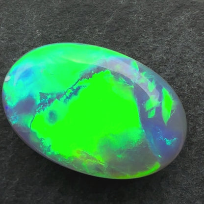 6.6cts Dark Opal with a Green Blue Play of Color, From Lightning Ridge Australia