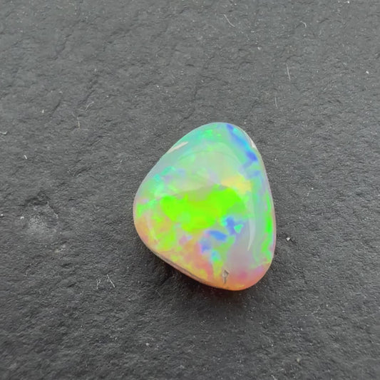 0.72ct Crystal Opal With Green, Yellow, Gold Play Of Color, From Lightning Ridge Australia